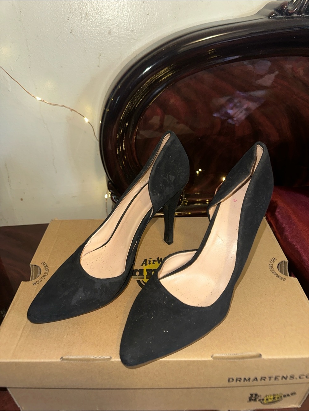 Classic Black Pointed-Toe Stiletto Pumps